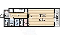 メゾン・ウィッシュ 2階1Kの間取り