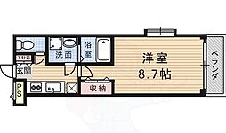 メゾン・アクティブ 5階1Kの間取り