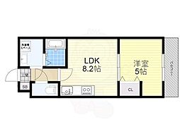 グランカーサ日の又 3階1LDKの間取り