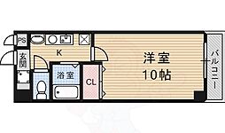 京阪本線 伏見桃山駅 徒歩3分の賃貸マンション 1階1Kの間取り