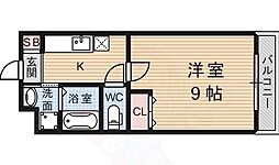 メゾン・グレイス 1Kの間取図画像