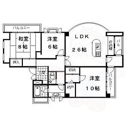 グリーンファイブ 3LDKの間取図画像
