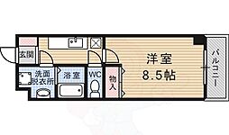 プラス・ド・ソレイユ 1Kの間取図画像