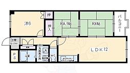 コーポ車道 3LDKの間取図画像