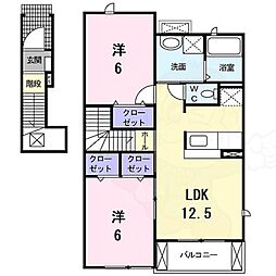 ボヌール シャンブル 2階/-