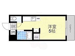 フローレンス伏見 ワンルームの間取図画像