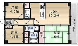 朝日プラザ伏見桂川 2階