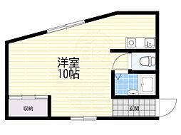 ハイツサンフラワー向島 ワンルームの間取図画像