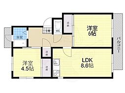 淀団地第一住宅1号棟 1階/-