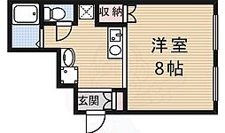 槇島センタービル 1Kの間取図画像
