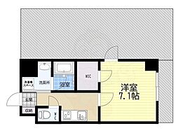 ベラジオ雅び烏丸十条2 1Kの間取図画像