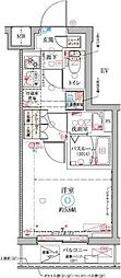 クレヴィスタ横浜大口 4階1Kの間取り