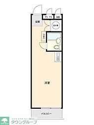 グランドメゾン鶴見 934 9階ワンルームの間取り