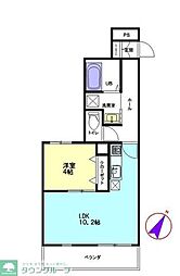 ソル　レヴァンテ 1階1LDKの間取り