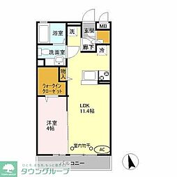 ＫＯＭＵＫＡＩ　Ｒｅｓｉｄｅｎｃｅ 3階1LDKの間取り