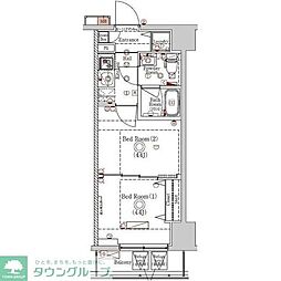 ラフィスタ川崎ＶＩ 11階2Kの間取り