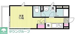 MORGAN　HOUSE 301 3階1Kの間取り