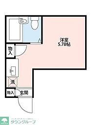 ライトマルシェ 1階ワンルームの間取り