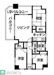 ネオマイムステーションスクエア 3LDKの間取図画像