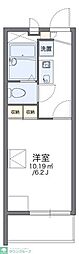 レオパレスアトネス 1Kの間取図画像