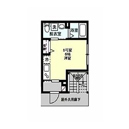 Baymaison汐入 ワンルームの間取図画像