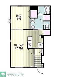 (仮称)川崎区小田4丁目計画 1LDKの間取図画像