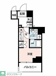 マイナビSTAY川崎Axis 1Kの間取図画像