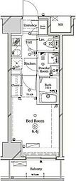 ラフィスタ川崎2 1Kの間取図画像
