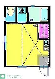 ケイハウス ワンルームの間取図画像