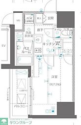 ZOOM川崎EAST 1Kの間取図画像