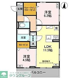 間取図画像 2LDK