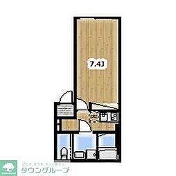 東武野田線 豊春駅 徒歩10分の賃貸アパート 1階1Kの間取り