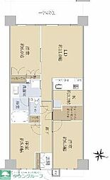 東武野田線 大和田駅 徒歩10分の賃貸マンション 9階3LDKの間取り