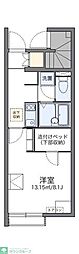 レオネクストケントコート 1Kの間取図画像