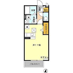 グランメール大成 1LDKの間取図画像
