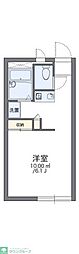 レオパレスルミエール 1Kの間取図画像