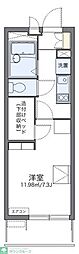 レオパレスストゥーディオ 1Kの間取図画像