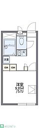 レオパレスイースト3 1Kの間取図画像