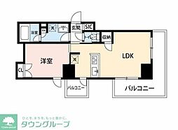 マイナビSTAY ekism さいたま新都心 1LDKの間取図画像
