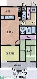 グリーンヴィラ 2LDKの間取図画像