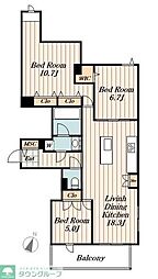 Ｌ’ｓ　Ｐｌｕｓ　豊玉南 1階3LDKの間取り
