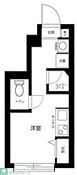 ソルナクレイシア吉祥寺本町 1階ワンルームの間取り