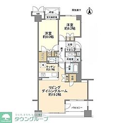 Ｉｔ’Ｓ東京フォーサイトスクエア 12階2LDKの間取り