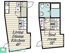RESIDENCE東中野 1LDKの間取図画像