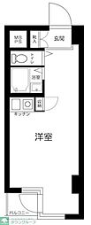 ライオンズプラザ新宿 3階ワンルームの間取り