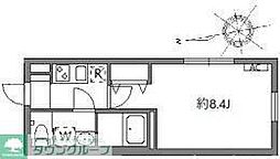 グランピア中野坂上 305 3階1Kの間取り