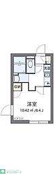 クレイノＭ 1階1Kの間取り