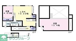 BASE 2階2LDKの間取り
