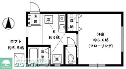 メゾンショウエイ 1階1Kの間取り