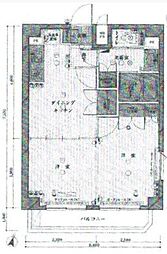 ルーブル中野沼袋弐番館 8階2DKの間取り